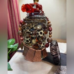 Boho mystery jewelry jar